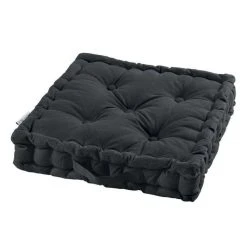 Budget 🥰 Paris Prix Coussin De Sol Déco Panama 45x45cm Noir 🔥