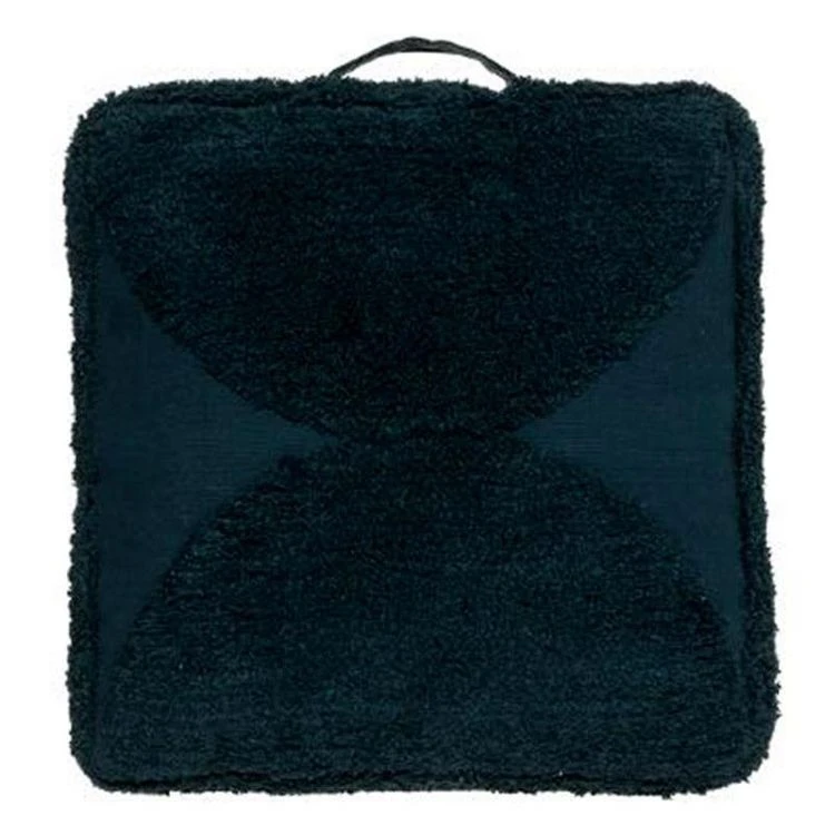 Nouveau ⭐ Coussin De Sol Tufté Bloom 40x40cm Bleu Canard ❤️ 3 Nouveau ⭐ Coussin De Sol Tufté Bloom 40x40cm Bleu Canard ❤️