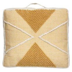 Top 10 ❤️ Coussin De Sol à Pompons Row 48x48cm Ocre ????