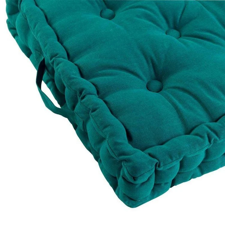 De gros 🧨 Paris Prix Coussin De Sol Déco Panama 60x60cm Emeraude 👍 4 De gros 🧨 Paris Prix Coussin De Sol Déco Panama 60x60cm Emeraude 👍 – Image 2