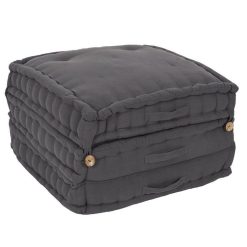 Meilleure affaire ⭐ The Home Deco Factory Matelas Futon Pliable 180x60x10 Cm Gris Anthracite Coton ????