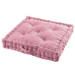 Coupon ???? Paris Prix Coussin De Sol Déco Panama 60x60cm Rose Dragée ????