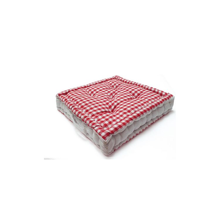 Soleil d'ocre Coussin de sol en coton VICHY Rouge Sortie ???? Soleil D'ocre Coussin De Sol En Coton VICHY Rouge ???? -Jardin Privé Shop unnamed file 1096