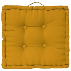 Grosses soldes ???? ATMOSPHERA Coussin De Sol Ocre 40x40x8cm ????