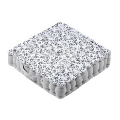 Vente flash ???? Lovely Casa Coussin De Sol 45x45 Cm Ombeline Gris Coton ????