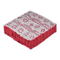 Budget 🧨 Lovely Casa Coussin De Sol 45x45 Cm Chandail Rouge Coton 🔔