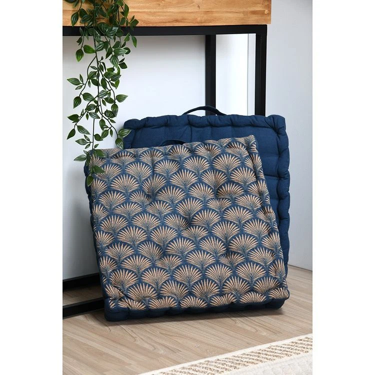 Meilleure affaire 💯 Lovely Casa Coussin De Sol 40x40 Cm Greenmood Marine Coton 🎉 4 Meilleure affaire 💯 Lovely Casa Coussin De Sol 40x40 Cm Greenmood Marine Coton 🎉 – Image 2