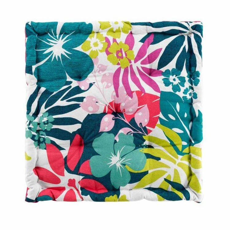 Le moins cher ⌛ Paris Prix Coussin De Sol Imprimé Hawai 60x60cm Blanc ✨ 4 Le moins cher ⌛ Paris Prix Coussin De Sol Imprimé Hawai 60x60cm Blanc ✨ – Image 2