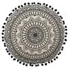 Nouveau 🤩 ATMOSPHERA Coussin Déco Rond Rosace Géométrique Finition Pompons DELHI Diamètre 40 Cm 😉 -Jardin Privé Shop unnamed file 135