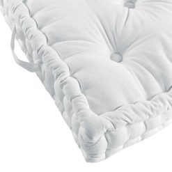 Vente flash ???? Paris Prix Coussin De Sol Déco Panama 60x60cm Blanc ✨ -Jardin Privé Shop unnamed file 1353