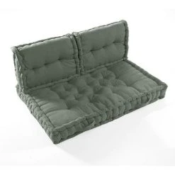 Tout neuf 🔥 No Name Lot Matelas Palette Avec 2 Dossiers Kala Romarin ⭐