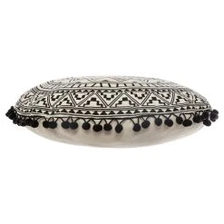 Nouveau 🤩 ATMOSPHERA Coussin Déco Rond Rosace Géométrique Finition Pompons DELHI Diamètre 40 Cm 😉 -Jardin Privé Shop unnamed file 136