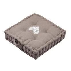 De gros 🎁 Lovely Casa Coussin De Sol 45x45 Cm Meane Taupe Coton 🤩