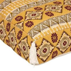 Meilleure affaire ???? Coussin De Sol Imprimé Namaste 48x48cm Ocre ???? -Jardin Privé Shop unnamed file 1427