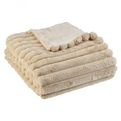 Sortie đ„ ACTUEL Plaid Uni Effet Fausse Fourrure 220gsm đ