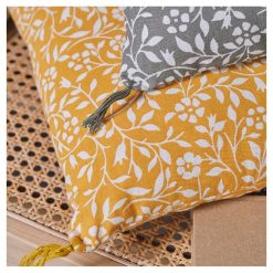 Remise ???? TODAY Coussin Déco Carré En Coton Finition Pompons INDIAN FLOWERS ???? -Jardin Privé Shop unnamed file 148