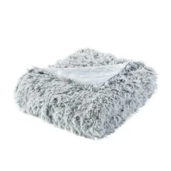 Tout neuf đ€© ACTUEL Plaid Uni En Sherpa Imitation Fourrure 350gsm đ