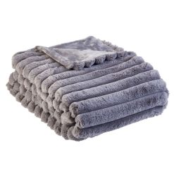 Le moins cher ⌛ ACTUEL Couverture Unie Effet Fausse Fourrure 220gsm ????