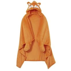 Promo 🤩 ACTUEL Plaid Uni Enfant Forme Cape RENARD 🥰