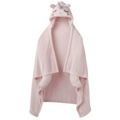 Sortie ⭐ ACTUEL Plaid Uni Enfant Forme Cape LICORNE ⌛