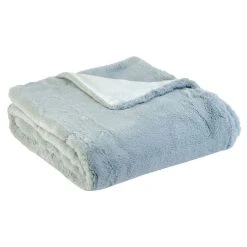 Grosses soldes ⌛ ACTUEL Plaid Uni Effet Fausse Fourrure 300gsm 🥰