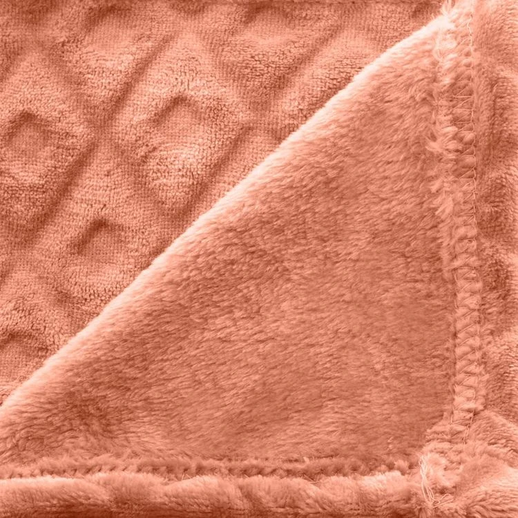 Offres ✨ ATMOSPHERA Plaid Uni Ultra Doux En Polyester Motifs Losanges Effet 3D ⌛ 5 Offres ✨ ATMOSPHERA Plaid Uni Ultra Doux En Polyester Motifs Losanges Effet 3D ⌛ – Image 3