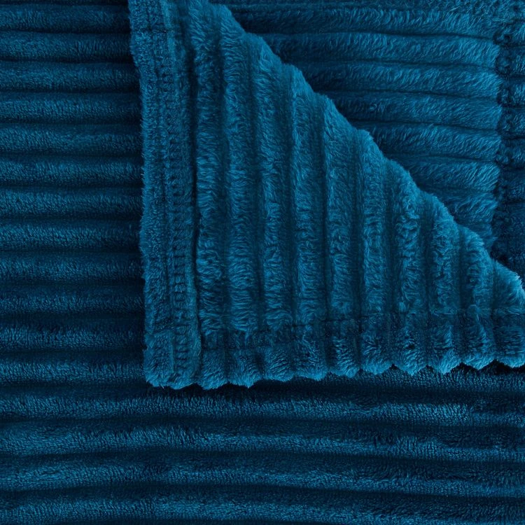 Bon marché ❤️ ACTUEL Plaid Uni En Polyester Cotelé 🎉 8 Bon marché ❤️ ACTUEL Plaid Uni En Polyester Cotelé 🎉 – Image 6