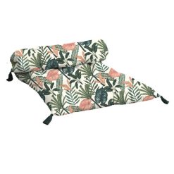 Coupon ???? Futon Fantaisie En Coton Avec Pompons Motif Tropical ✨
