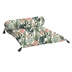 Coupon 🥰 Futon Fantaisie En Coton Avec Pompons Motif Tropical ✨