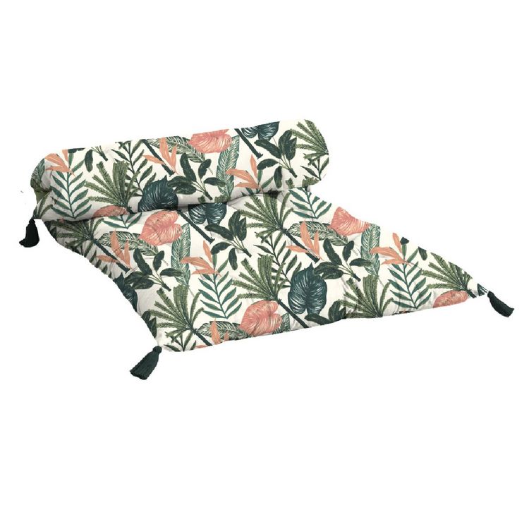 Futon fantaisie en coton avec pompons motif tropical Coupon ???? Futon Fantaisie En Coton Avec Pompons Motif Tropical ✨ -Jardin Privé Shop unnamed file 168