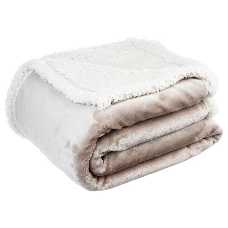 ATMOSPHERA Plaid sherpa Gris clair - 125 x 150 cm Bon marché ???? ATMOSPHERA Plaid Sherpa Gris Clair - 125 X 150 Cm ???? -Jardin Privé Shop unnamed file 1704