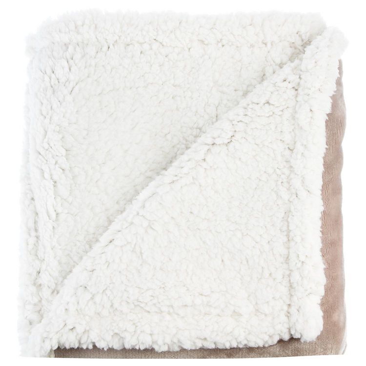 ATMOSPHERA Plaid sherpa Gris clair - 125 x 150 cm Bon marché ???? ATMOSPHERA Plaid Sherpa Gris Clair - 125 X 150 Cm ???? -Jardin Privé Shop unnamed file 1705