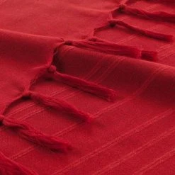 Offres 🔔 Paris Prix Jeté De Canapé à Franges Lilia 220x240cm Rouge 🤩 -Jardin Privé Shop unnamed file 1781