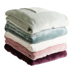 Meilleure affaire 👍 ACTUEL Plaid Uni En Polyester VELVET 🌟 -Jardin Privé Shop unnamed file 1802