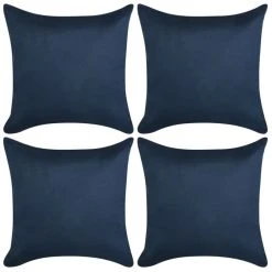 Top 10 🤩 VIDAXL Housse De Coussin 4 Pcs 80x80cm Polyester Faux Daim Bleu Marin 😉