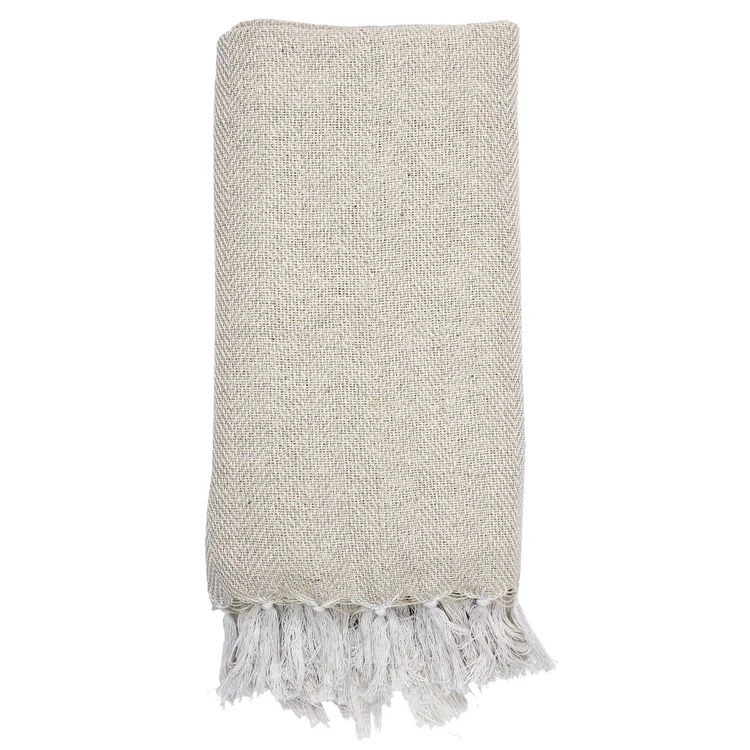 Promo 🎉 The Home Deco Factory Plaid Jacquard - Beige 🛒 4 Promo 🎉 The Home Deco Factory Plaid Jacquard - Beige 🛒 – Image 2