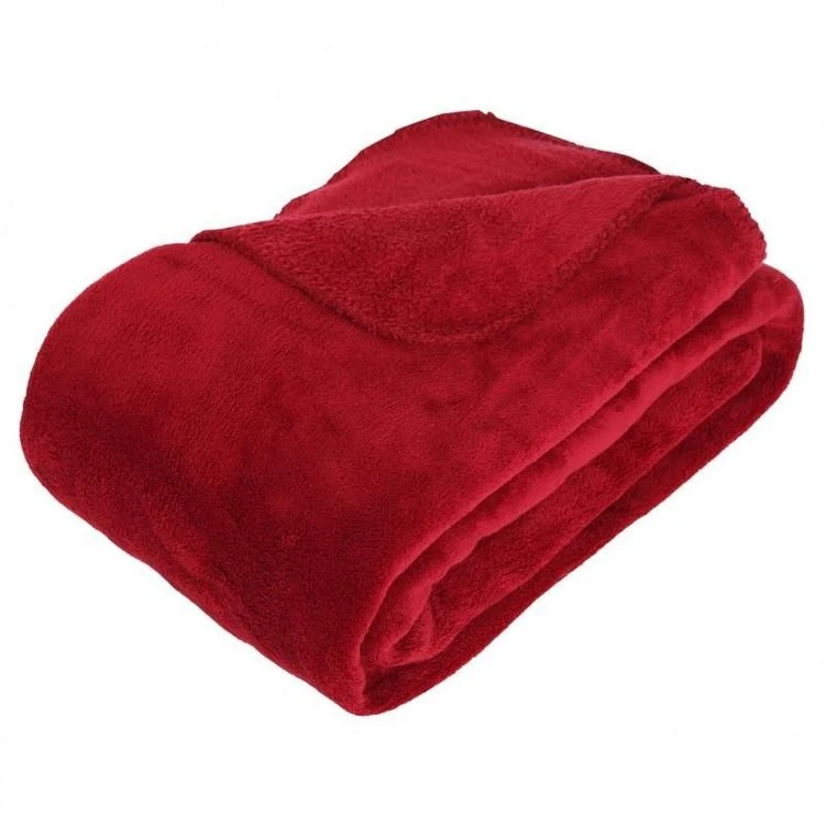 Promo 🎁 Plaid Microfibre Doa 180x230cm Rouge 💯 3 Promo 🎁 Plaid Microfibre Doa 180x230cm Rouge 💯
