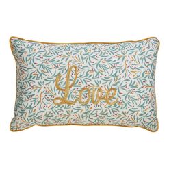 Promo ❤️ ACTUEL Coussin Déco Déhoussable En Coton Motif Love ✔️
