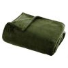 Tout neuf ???? Plaid Doux Uni Flanel 125x150cm Vert Kaki ???? -Jardin Privé Shop unnamed file 1951
