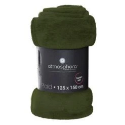 Tout neuf 🥰 Plaid Doux Uni Flanel 125x150cm Vert Kaki 🎁 -Jardin Privé Shop unnamed file 1953