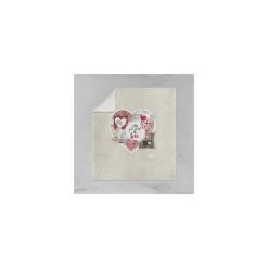 Offres ✨ Soleil D'ocre Plaid Polaire Imprimé Et Sherpa WINTER HEART 130x150 Cm ⌛