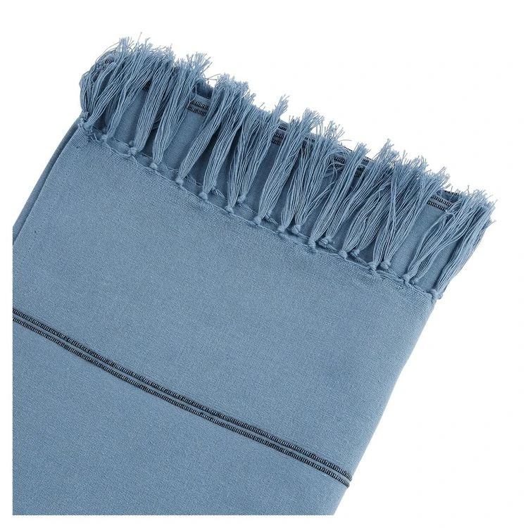 Nouveau 🎁 ACTUEL Plaid Uni En Coton 🌟 8 Nouveau 🎁 ACTUEL Plaid Uni En Coton 🌟 – Image 6