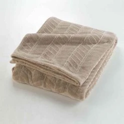 Budget 🧨 Paris Prix Plaid Flanelle Uni Arya 180x220cm Taupe 🎁 -Jardin Privé Shop unnamed file 2003