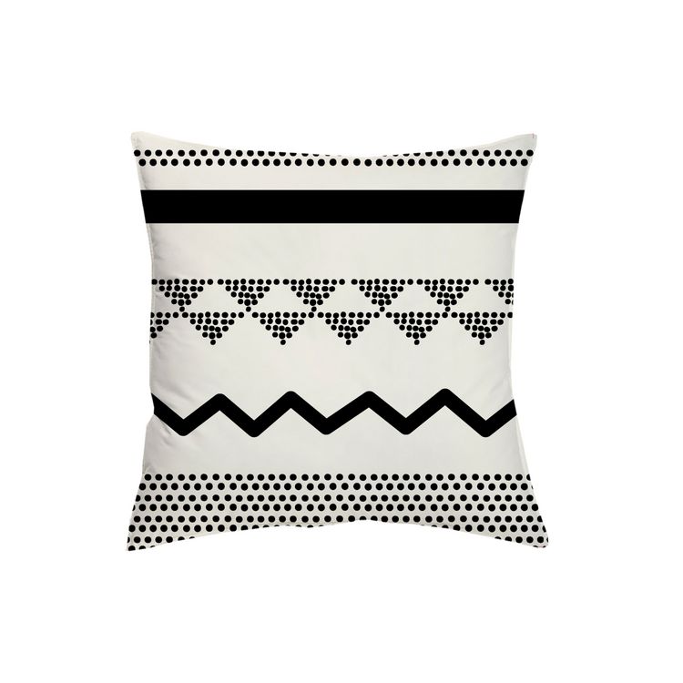Coussin déco déhoussable en coton noir et blanc imprimés géométriques Le moins cher ???? Coussin Déco Déhoussable En Coton Noir Et Blanc Imprimés Géométriques ???? -Jardin Privé Shop unnamed file 201