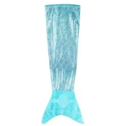 Budget 🔔 Hello Kids Plaid Sirène Effet Paillette - Diam. 56 X L. 132 Cm - Bleu 😉