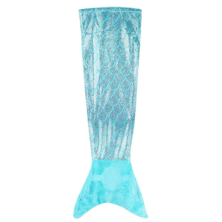 Budget 🔔 Hello Kids Plaid Sirène Effet Paillette - Diam. 56 X L. 132 Cm - Bleu 😉 3 Budget 🔔 Hello Kids Plaid Sirène Effet Paillette - Diam. 56 X L. 132 Cm - Bleu 😉