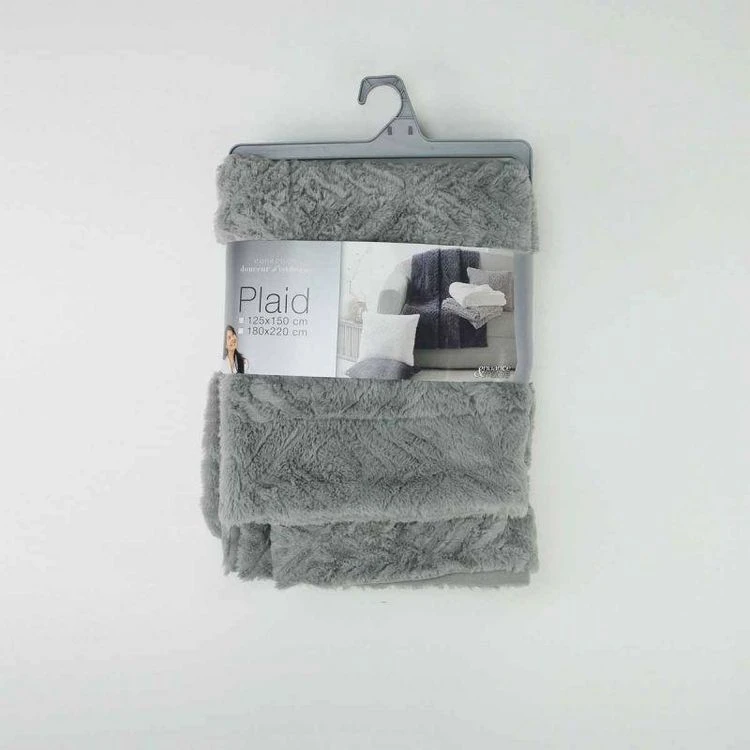 De gros 👍 Paris Prix Plaid Imitation Fourrure Cougar 125x150cm Gris 👏 4 De gros 👍 Paris Prix Plaid Imitation Fourrure Cougar 125x150cm Gris 👏 – Image 2