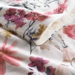 Sortie 🌟 Paris Prix Plaid Velours Imprimé Florabella 125x150cm Blanc 🌟 -Jardin Privé Shop unnamed file 2069