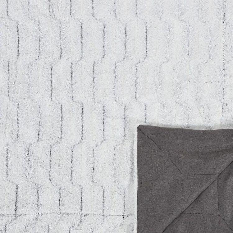 Paris Prix Plaid Imitation Fourrure Carreaux 140x200cm Gris De gros ???? Paris Prix Plaid Imitation Fourrure Carreaux 140x200cm Gris ???? -Jardin Privé Shop unnamed file 2077