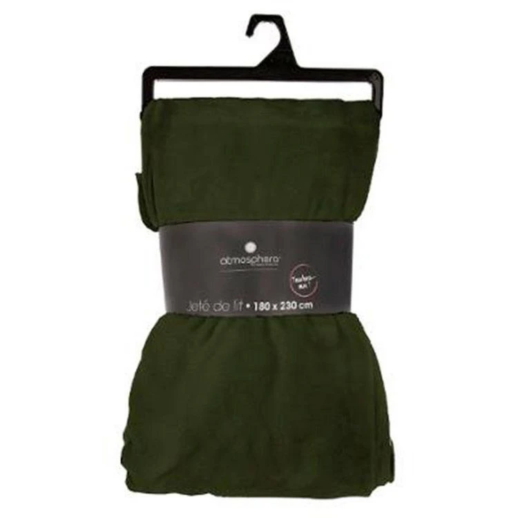 Meilleure affaire 🌟 Plaid Doux Uni Flanel 180x230cm Vert Kaki 💯 5 Meilleure affaire 🌟 Plaid Doux Uni Flanel 180x230cm Vert Kaki 💯 – Image 3